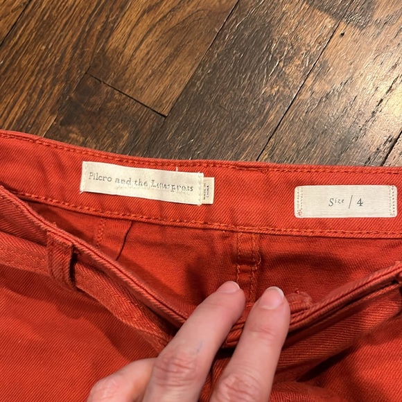 Rust high waisted skirt - Picture 2 of 3